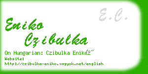 eniko czibulka business card